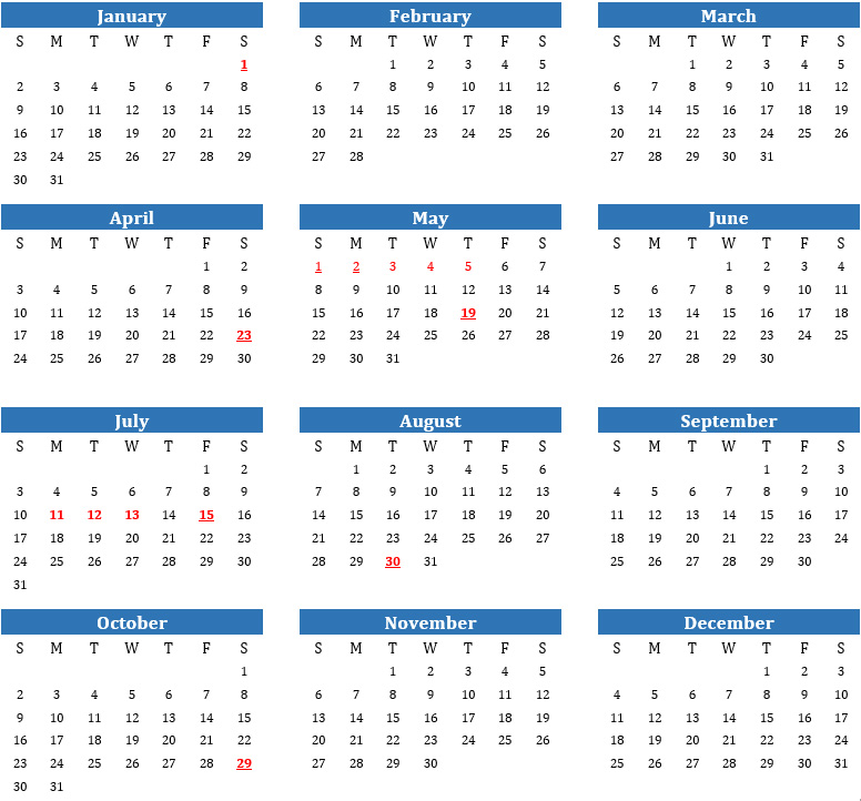 TURKISH NATIONAL & RELIGIOUS HOLIDAYS FOR 2022 Mastership